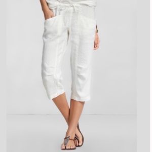 CAbi linen capri pants